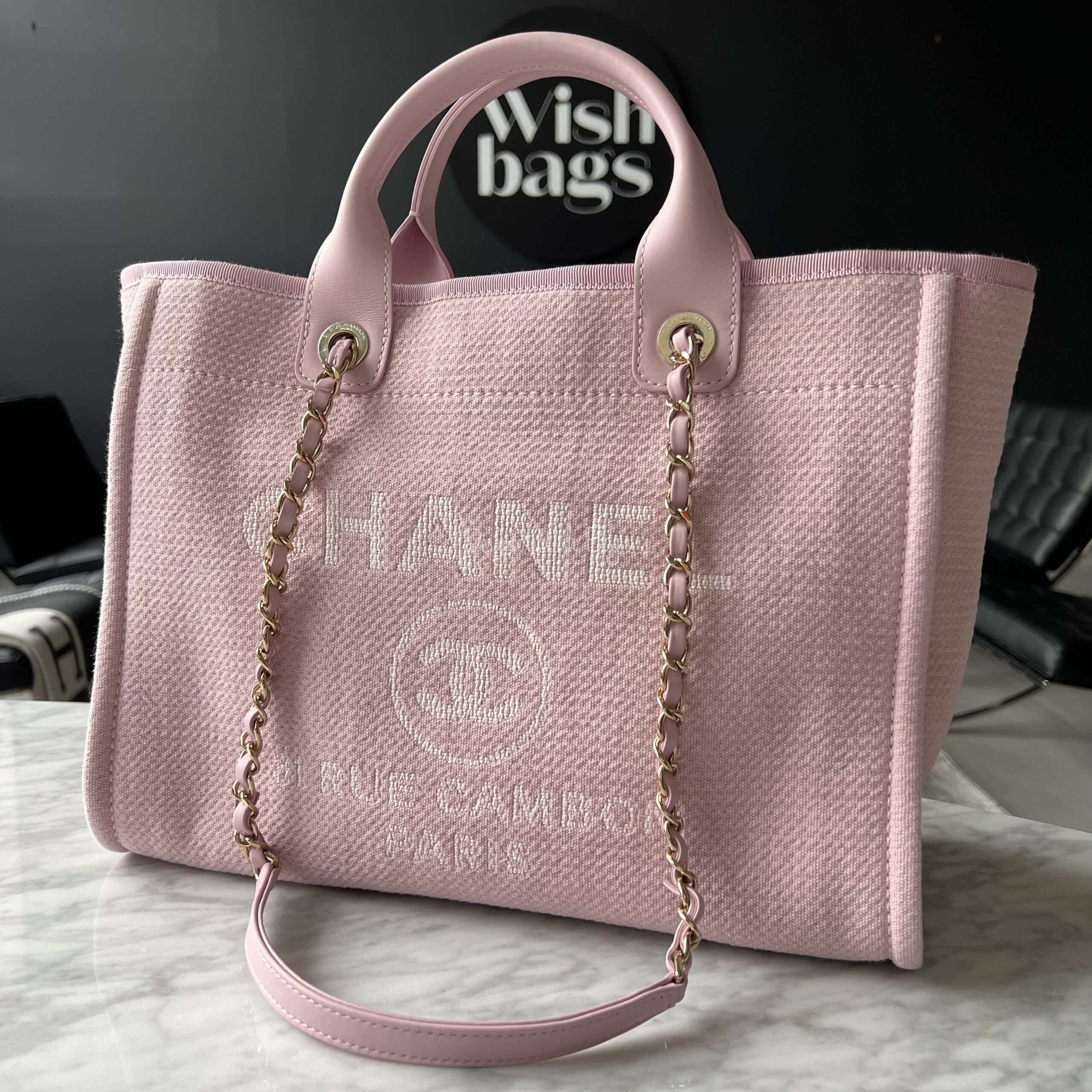 Chanel Small Deauville Pink - Designer WishBags