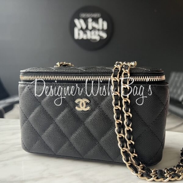 Chanel Small Vanity Black Caviar - Designer WishBags