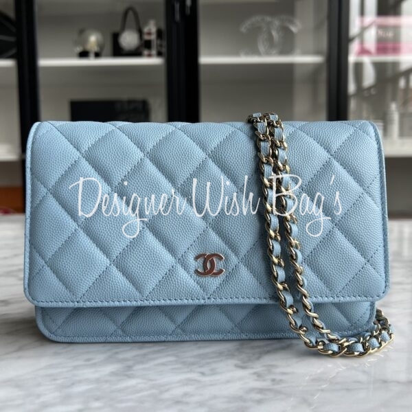 Chanel WOC Blue Caviar GHW 22S - Designer WishBags