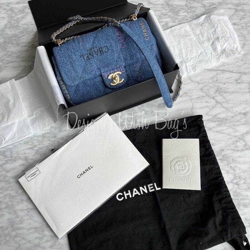 Chanel denim quilted mini bag in today❌sold❌. Please direct message  @luxeluxurylabels for details