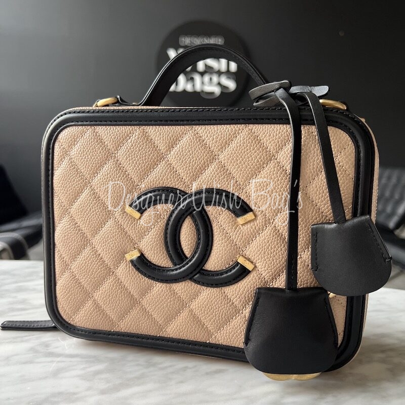 Chanel Vanity Bag with Top Handle (Beige) — St Galentine