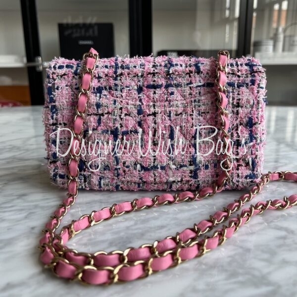 Chanel Mini Tweed Pink - Designer WishBags