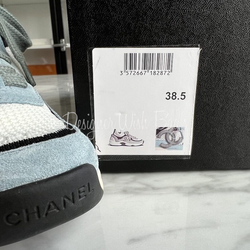 Chanel Sneakers Blue 38 5 Designer WishBags