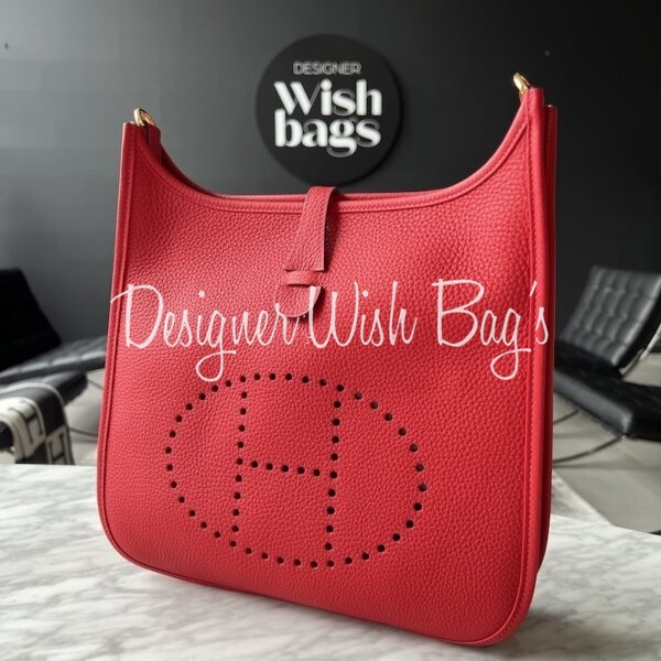 Hermès Evelyne 29 Red - Designer WishBags