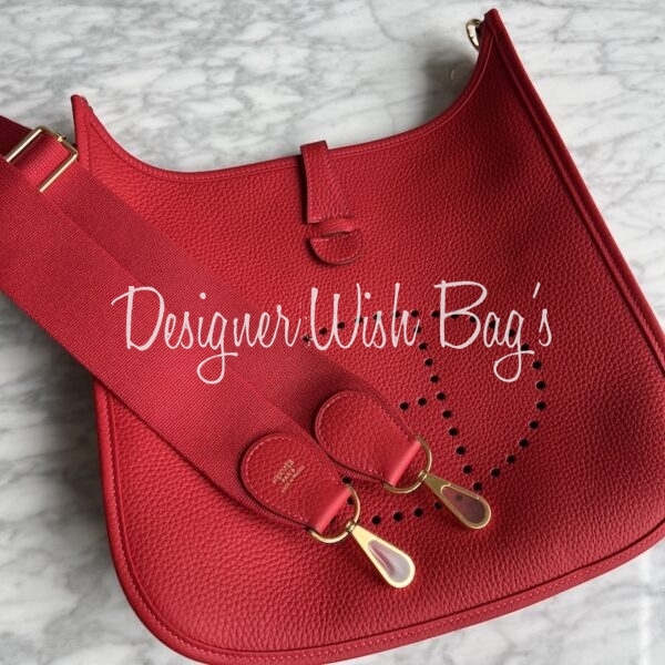 Hermès Evelyne 29 Red - Designer WishBags