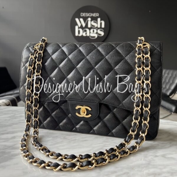 Chanel Black Quilted Lambskin Jumbo Classic Double Flap Bag Gold Hardware,  2018-19 Available For Immediate Sale At Sotheby's