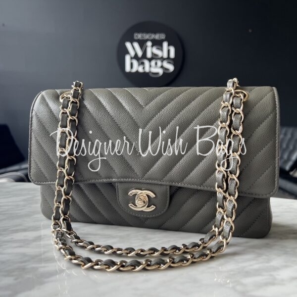 Chanel Classic Medium Chevron - Designer WishBags