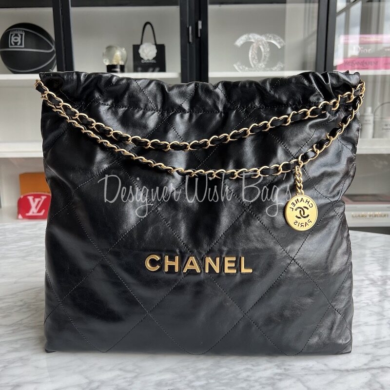 Chanel 22 Black Medium - Designer WishBags