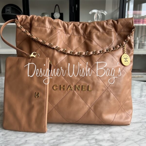 Chanel 22 Medium Caramel - Designer WishBags