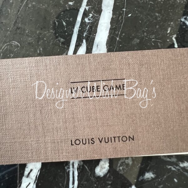 Auth LOUIS VUITTON Limited Edition Silver Magnetic Dice Cube Game