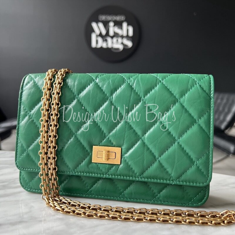 Chanel WOC Reissue Green Gold - Designer WishBags