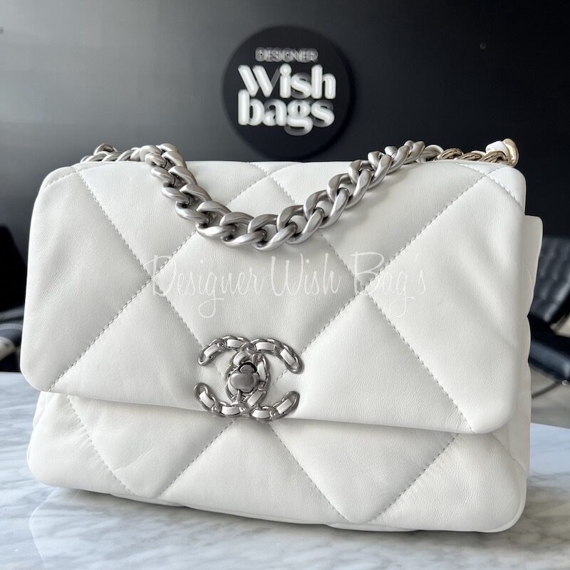 Chanel 22 Mini White, Luxury, Bags & Wallets on Carousell