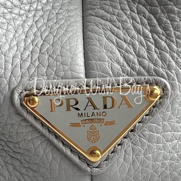 Prada Identity Logo-Plaque Shoulder Bag Black in Leather with Silver-tone -  GB