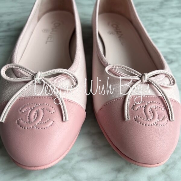 Chanel Pink Ballerinas 39 - Designer WishBags