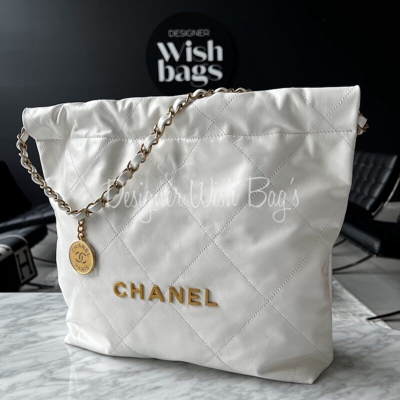 Chanel 22 Small White - Designer WishBags