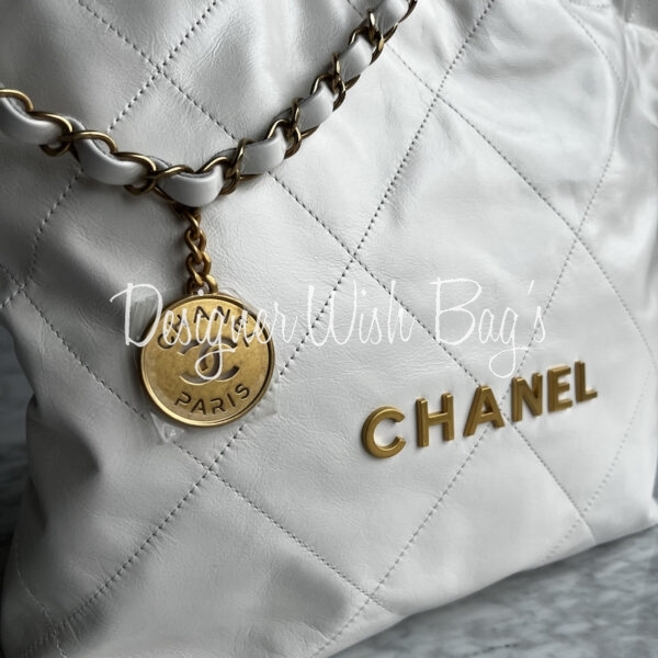 Chanel 22 Small White - Designer WishBags
