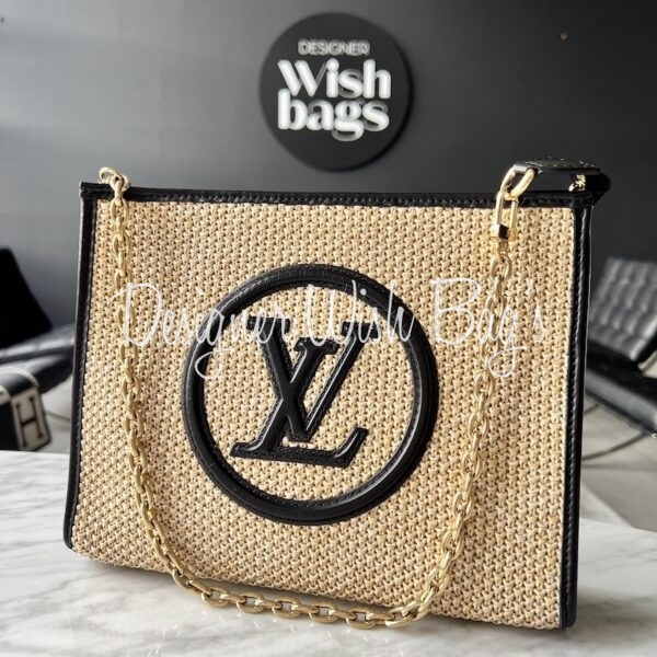 lv purse with gold chain