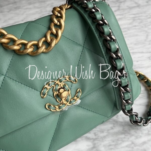 Chanel 19 Green Teal