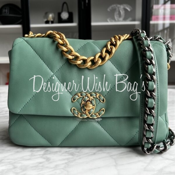Chanel 19 Green Teal