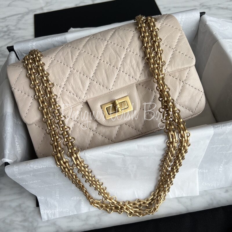 Chanel Mini Reissue Beige Gold