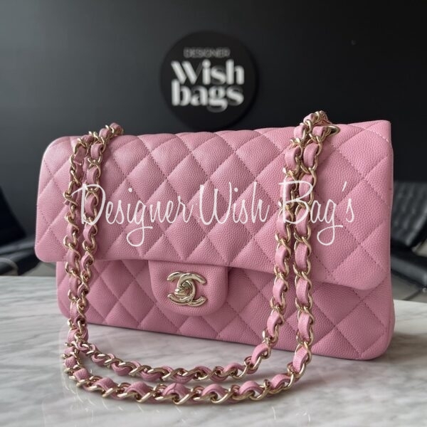 CHANEL Lambskin Quilted Mini Square Flap Black 1296452