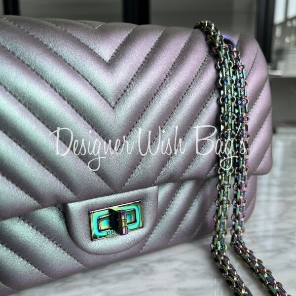 chanel gold and silver chain bag