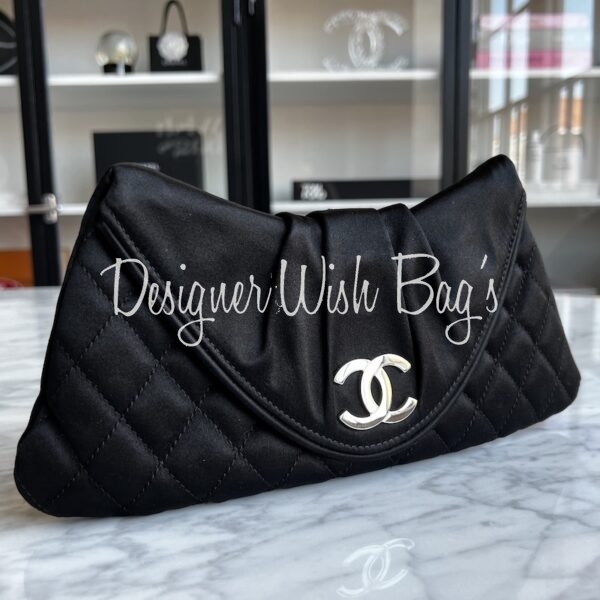 Chanel Black Clutch Maxi CC