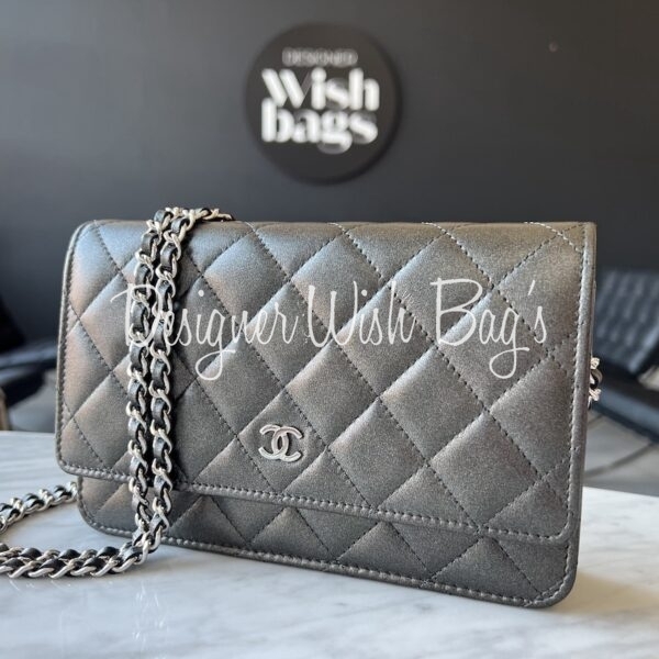 Chanel WOC Grey SHW - Designer WishBags