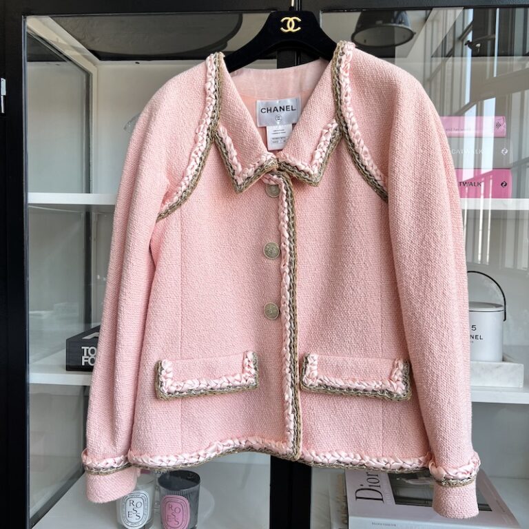 Chanel Pink Tweed Jacket 16C - Designer WishBags - now part of