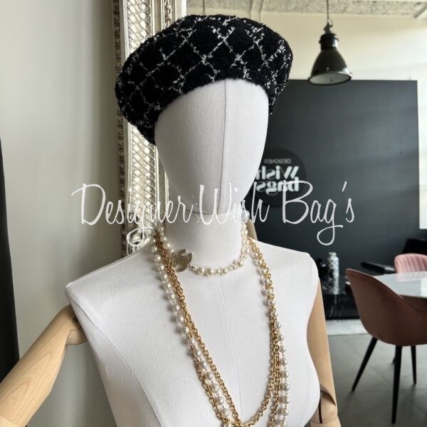 Chanel Tweed Beret - Designer WishBags