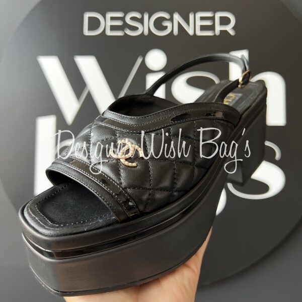 Chanel Black Sandals - Designer WishBags