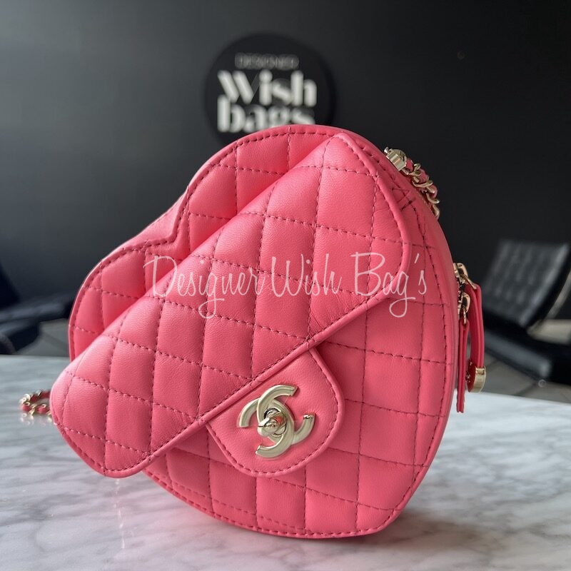 Chanel Heart Pink Large - Designer WishBags
