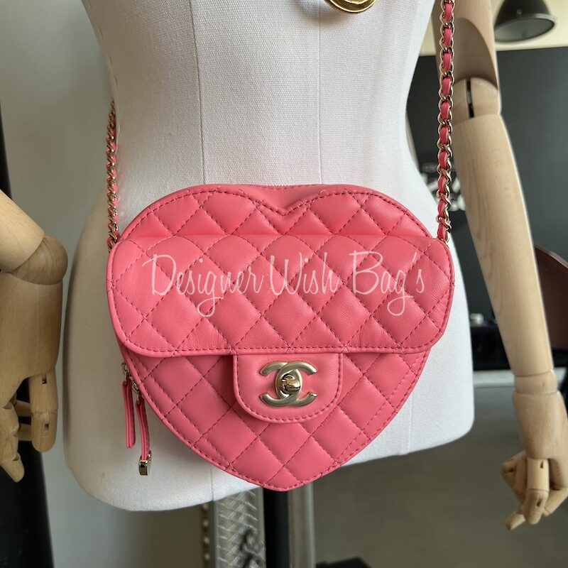 Chanel Heart Pink Large
