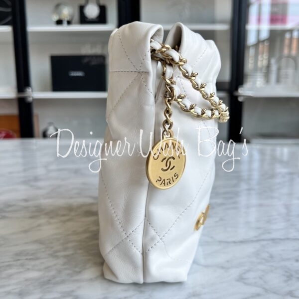 white mini chanel bag authentic