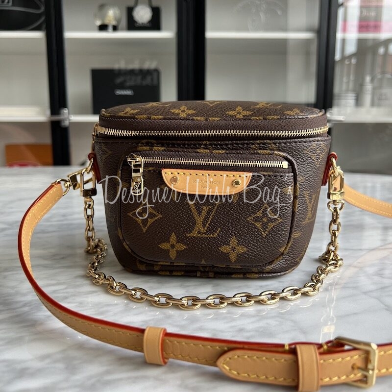 NEW Louis Vuitton Mini Bumbag Leather Pink Giant Embossed
