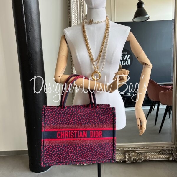 Dior Book Tote Medium Hearts - Designer WishBags