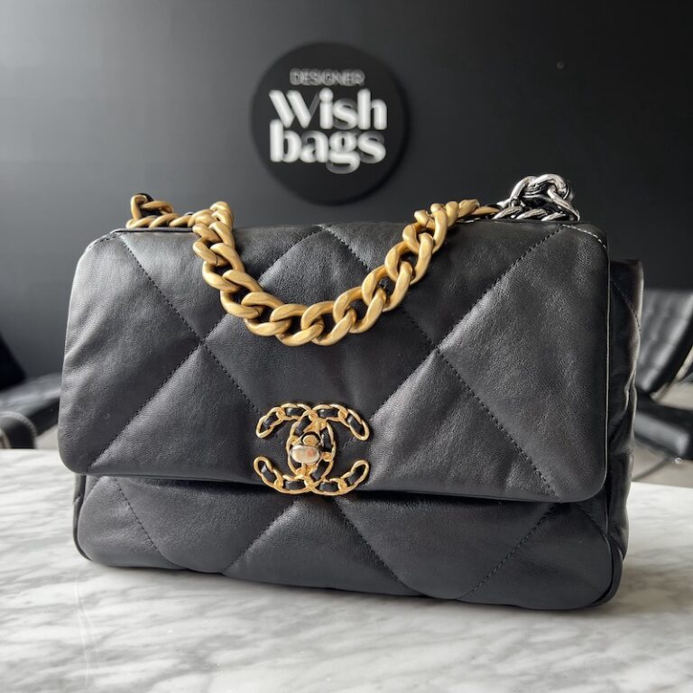 Chanel 19 Small Black - Designer WishBags - now part of Labellov