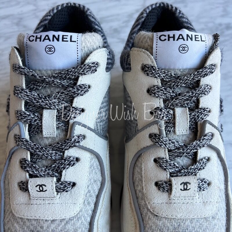 Chanel Sneakers Tweed 41 - Designer WishBags