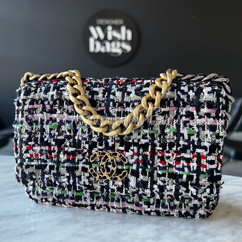 Chanel 19 WOC Tweed - Designer WishBags