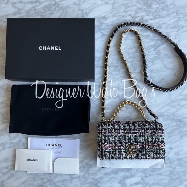 Chanel 19 WOC Tweed - Designer WishBags