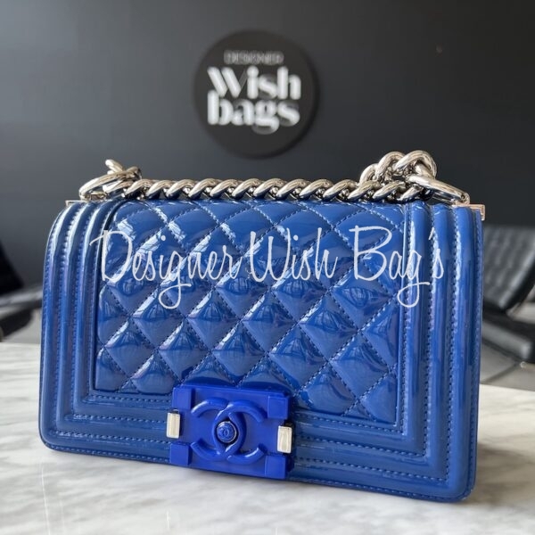 Chanel Boy Small Royal Blue