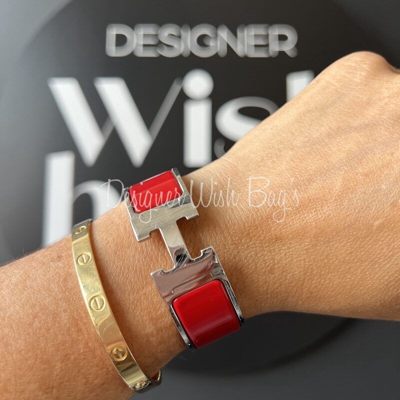 Hermès Clic Clac Red - Designer WishBags