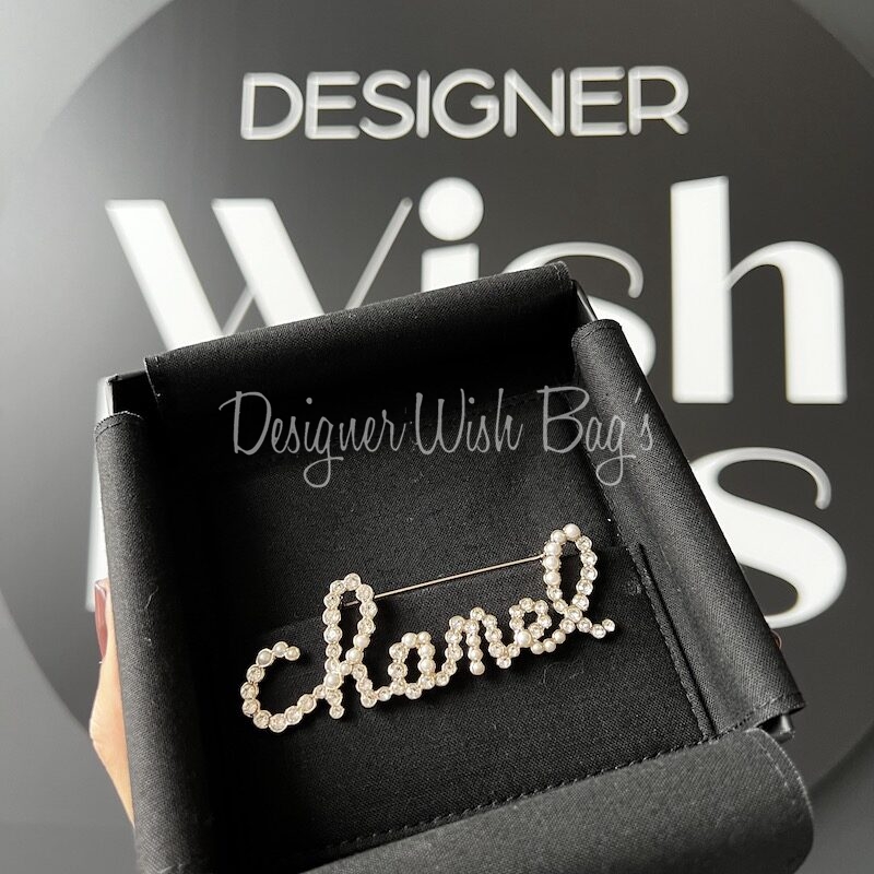 Chanel Script Brooch - Designer WishBags
