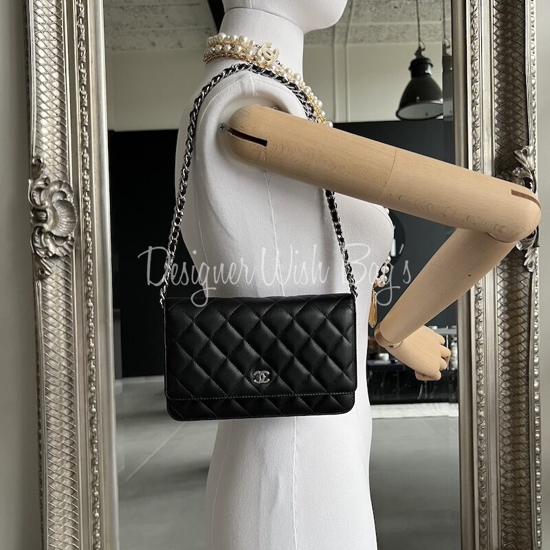 Chanel WOC Black Lamb SHW - Designer WishBags