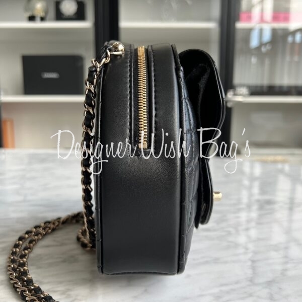 Chanel Heart Bag Large Black 22S