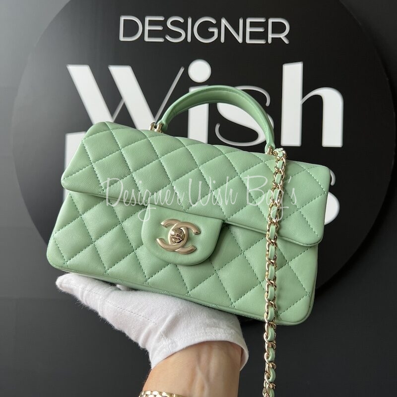 Chanel Rectangular Pearl Mini Flap 19S - Designer WishBags