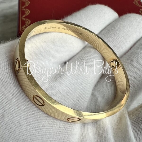 Cartier Yellow Gold Plain Love Bracelet Size 21 B6035521 | Rich Diamonds