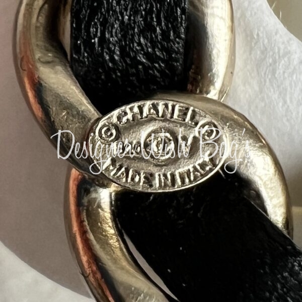 Chanel CC Leather Brooch - Designer WishBags